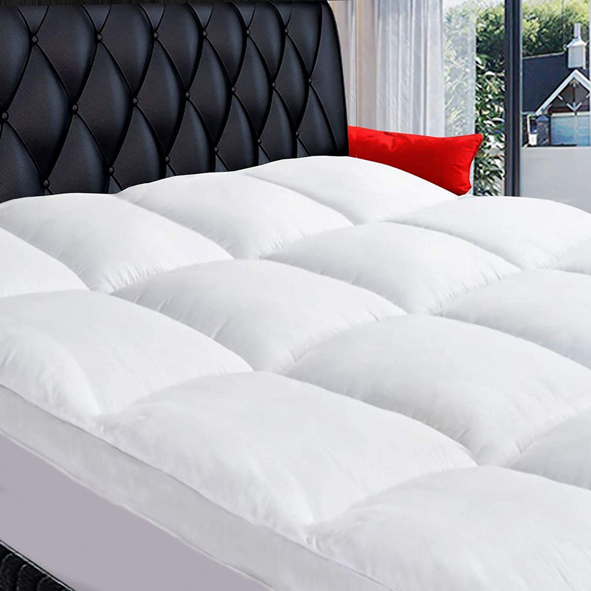 COONP King Mattress Topper, Extra Thick Pillow Top Mattress Pad Cover