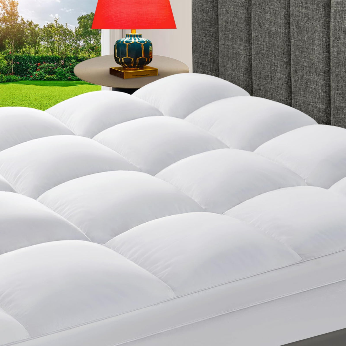 King Mattress Topper, 900 GSM High-Fill Design, Fuller & Plusher Feel