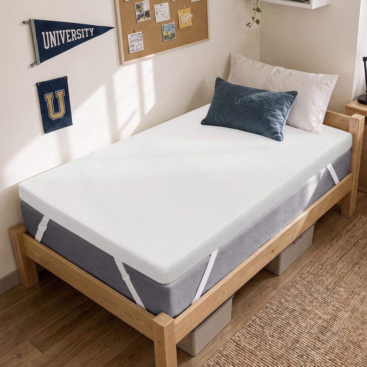 Czpalo 3 Inch Quenn Size Cooling Gel Memory Foam Mattress Topper