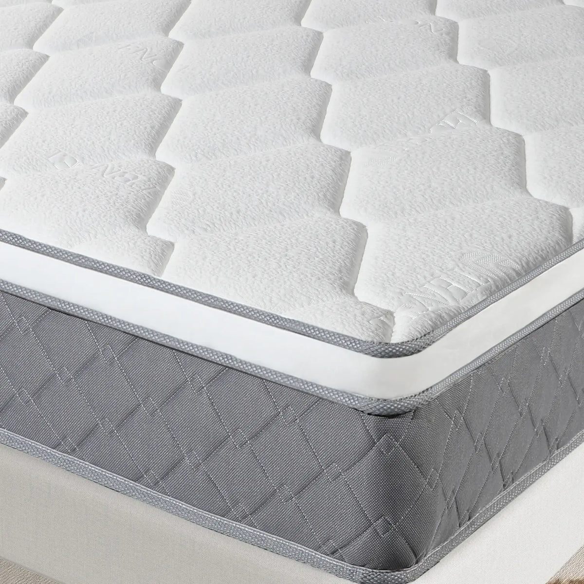 14 in Medium Firm Hybrid Premium Bed Mattress - Memory Foam, Pocket Spring, Motion Isolation, Multi-Size (Twin, Full, Queen, King) In-a-Box
