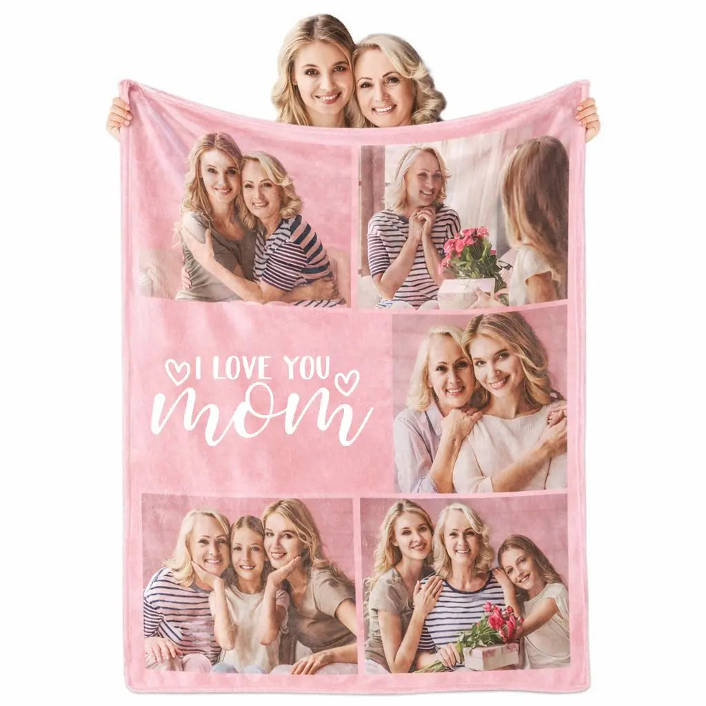 BARLEY ONE Click “Shop Chat”, Send Photos, Custom Photo Couples Blankets, These Personalized Couples Photo Blankets are Made of Soft Flannel, Perfect for Weddings, Mother's Day, Valentine's Day, Birthday Gift, Meaningful Mother's Day Gift
