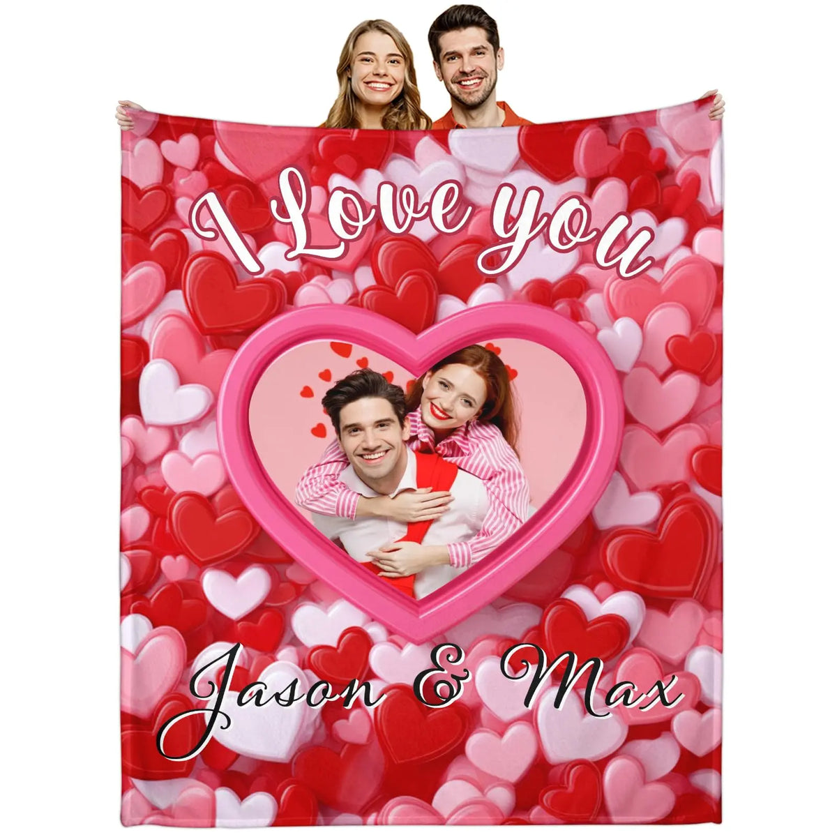 BARLEY ONE Click “Shop Chat”, Send Photos, Custom Photo Couples Blankets, These Personalized Couples Photo Blankets are Made of Soft Flannel, Perfect for Weddings, Mother's Day, Valentine's Day, Birthday Gift, Meaningful Mother's Day Gift