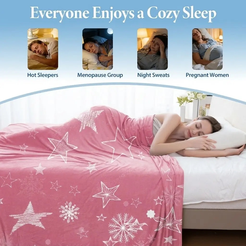 Queen Size & Twin Size Cooling Blanket - Nylon Fabric Cooling Bedding, Soft Silky-Soft Breathable Moisture-Wicking Dualtemp Sides Thin Layer, Easy Layering Easy Clean for Hot Sleepers Night Sweats, Summer Bedding Gift,sohochic