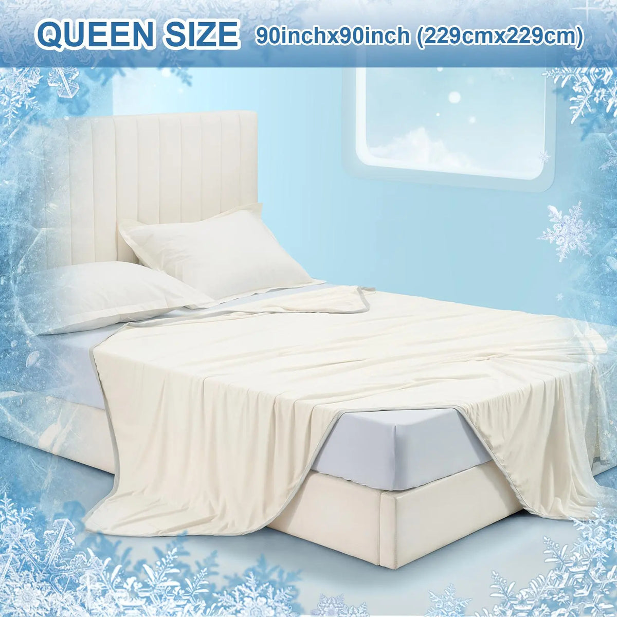 Back to School Summer Cooling Soft Blanket, Double‑Sided Cool Effect Lightweight Breathable Bed Throw, OEKO‑TEX Standard 100, Heat‑Dissipating Prevent Night Sweats for Sofa Camping Picnic Travel Outdoor Use