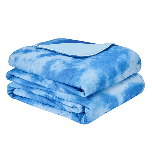 Msrlassn Summer Cooling Comforter for Hot Sleepers and Night Sweats, Q-Max>0.4 Cooling Blanket Blue Summer Comforter for Queen King Size Bed, Breathable Soft Lightweight, Ideal for Bed, Couch, Travel, All Seasons blankets