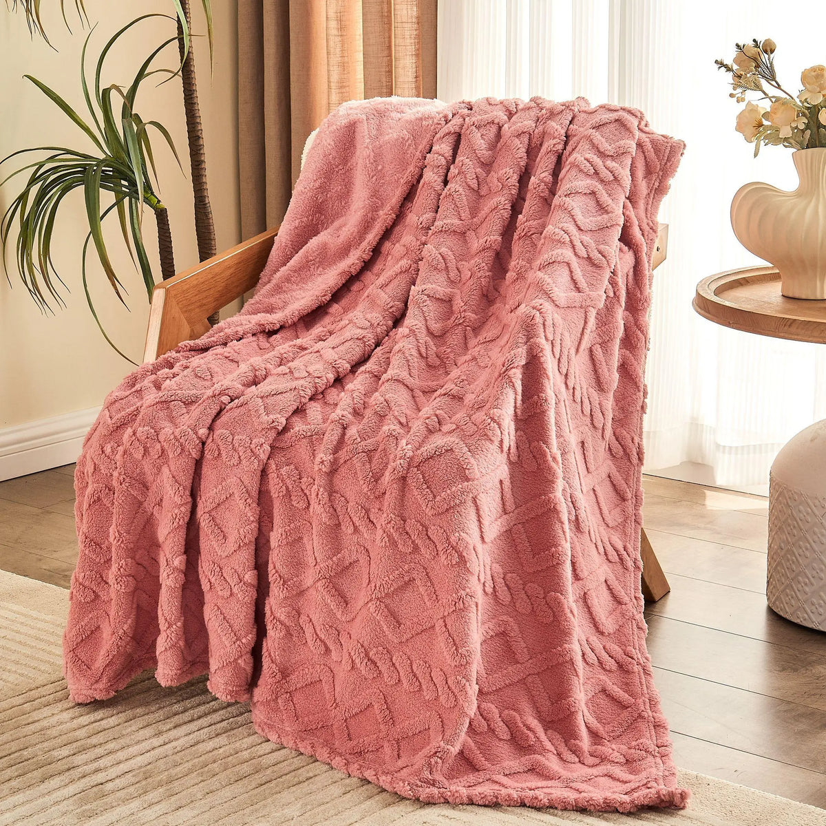 【FallPickDeals 】ROSEKIND Taffeta 3D Diamond Blanket, Non Pilling, Breathable Blanket , Air Conditioning Naps, Car Use All Season Bedding Throw, Bedroom Decor,back to school,back to school shopping,home decor,sohochic