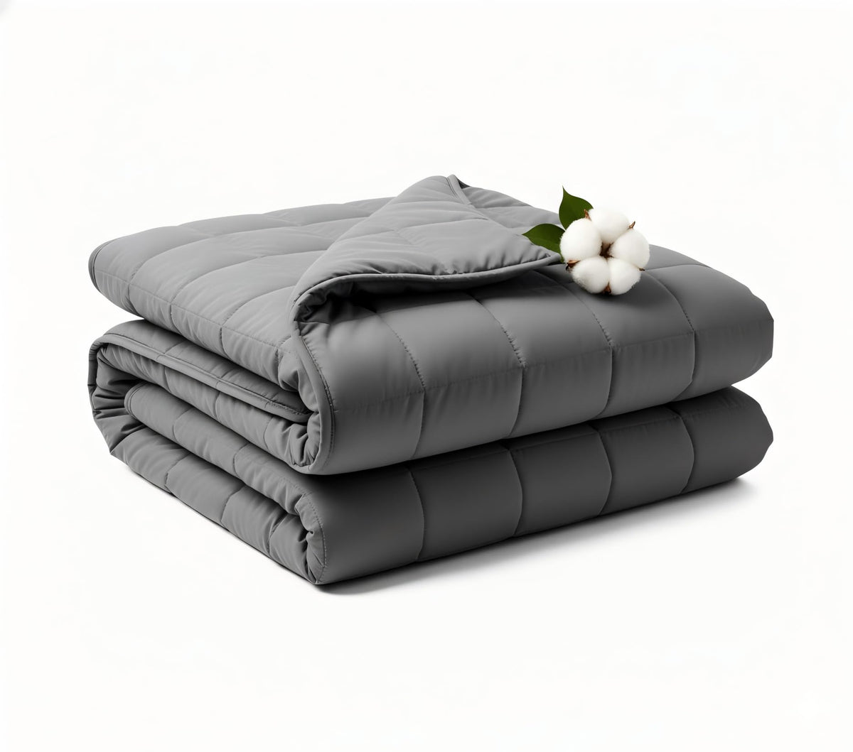 RJOP Cooling Weighted Blanket for Adults (15lbs, 60"x80") Heavy Blanket with Premium Glass, Queen Size Perfect for 190-210 lbs, Soft Breathable, Dark Grey