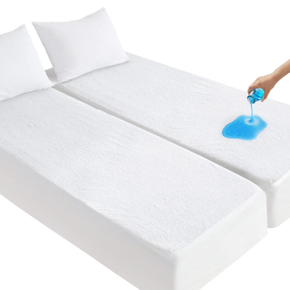 Queen Size Mattress Protector Waterproof,Absorbent Fitted Sheet