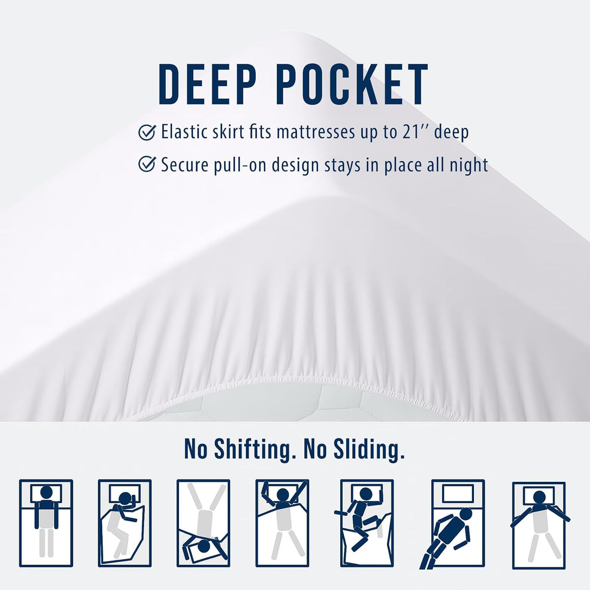 OLANLY Full Quilted Fitted Mattress Pad – Soft Pillow Top Mattress Topper, Down Alternative Fill, Cooling Comfort Breathable Mattress Cover, Machine Washable Deep Pocket Mattress Protector, White