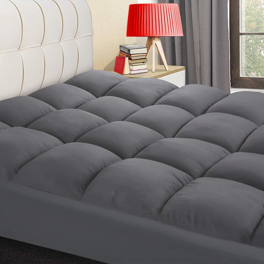 COONP King Mattress Topper, Extra Thick Pillow Top Mattress Pad Cover