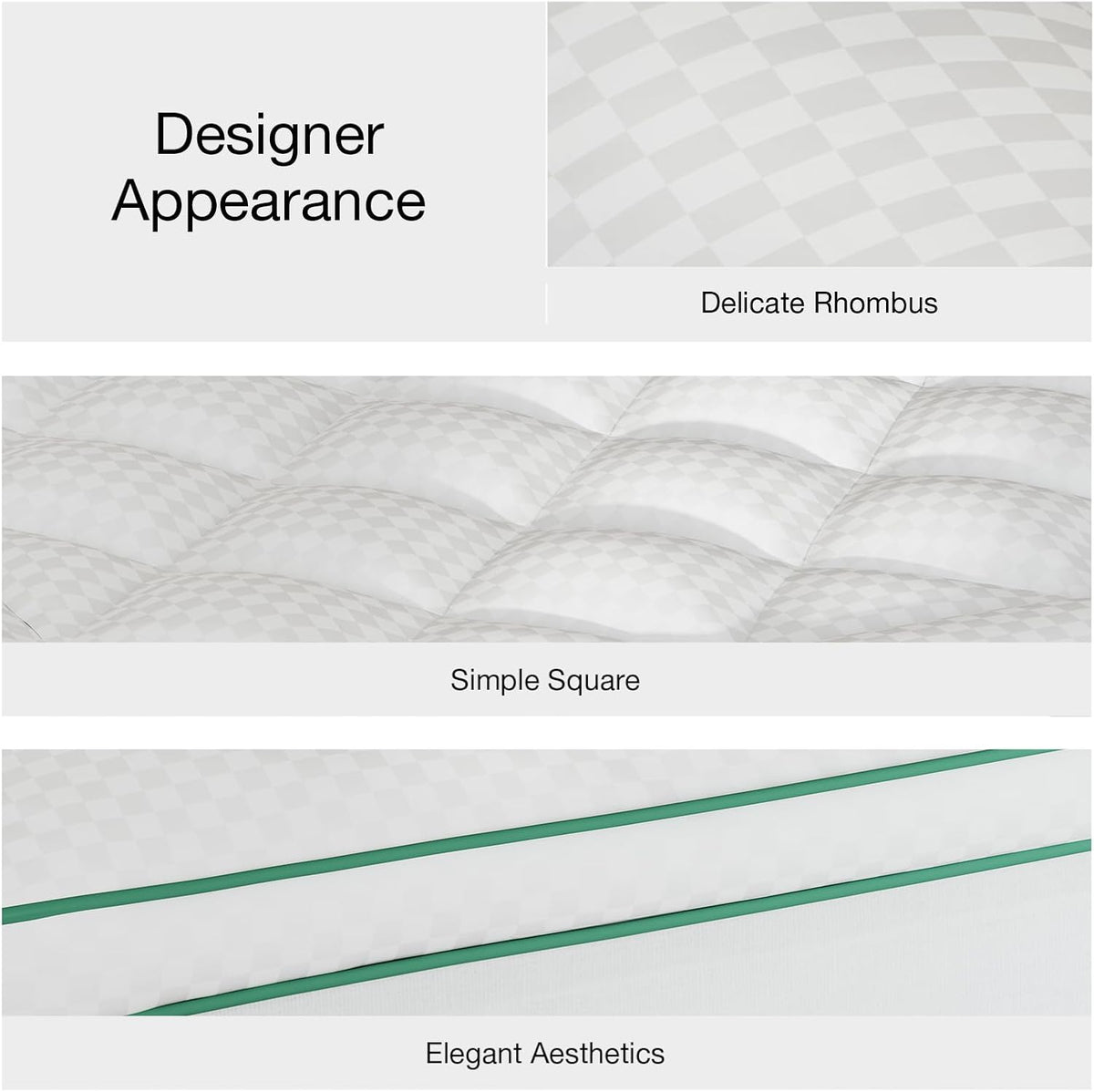 Novilla Queen Mattress Topper, Extra Thick Pillow Top Down Alternative Pad