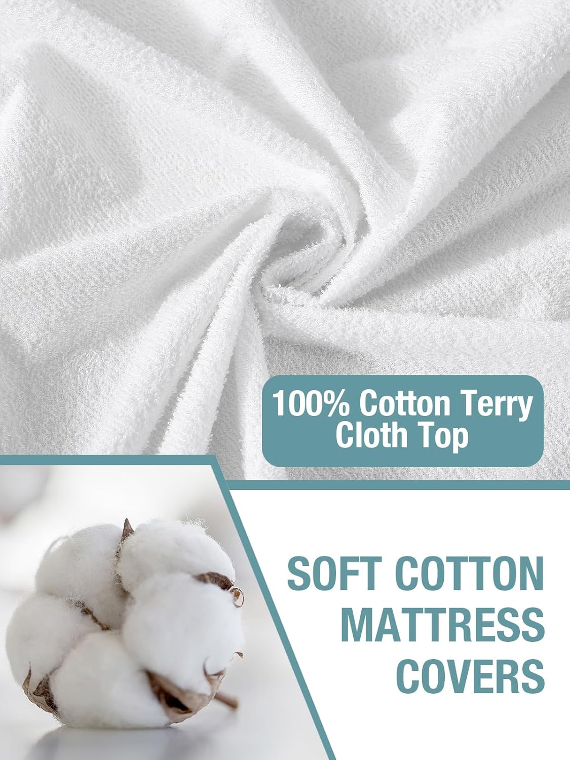 Bedecor Queen Waterproof Mattress Protector,for 9-18 Inch Deep