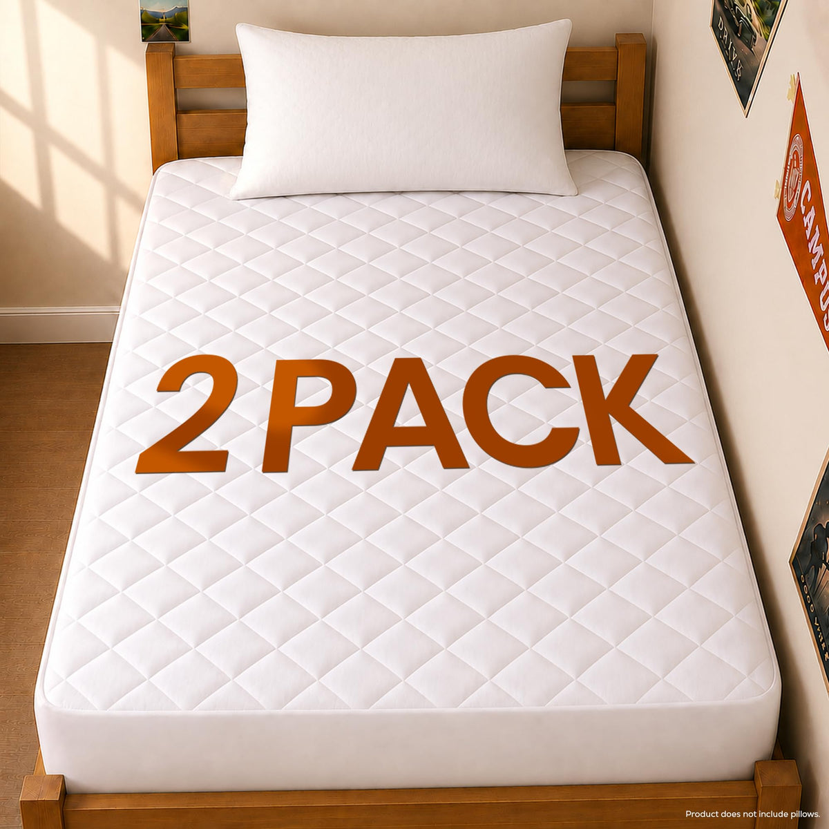Queen Mattress Pad, Quilted Mattress Protector Topper fits 16" Deep Pocket