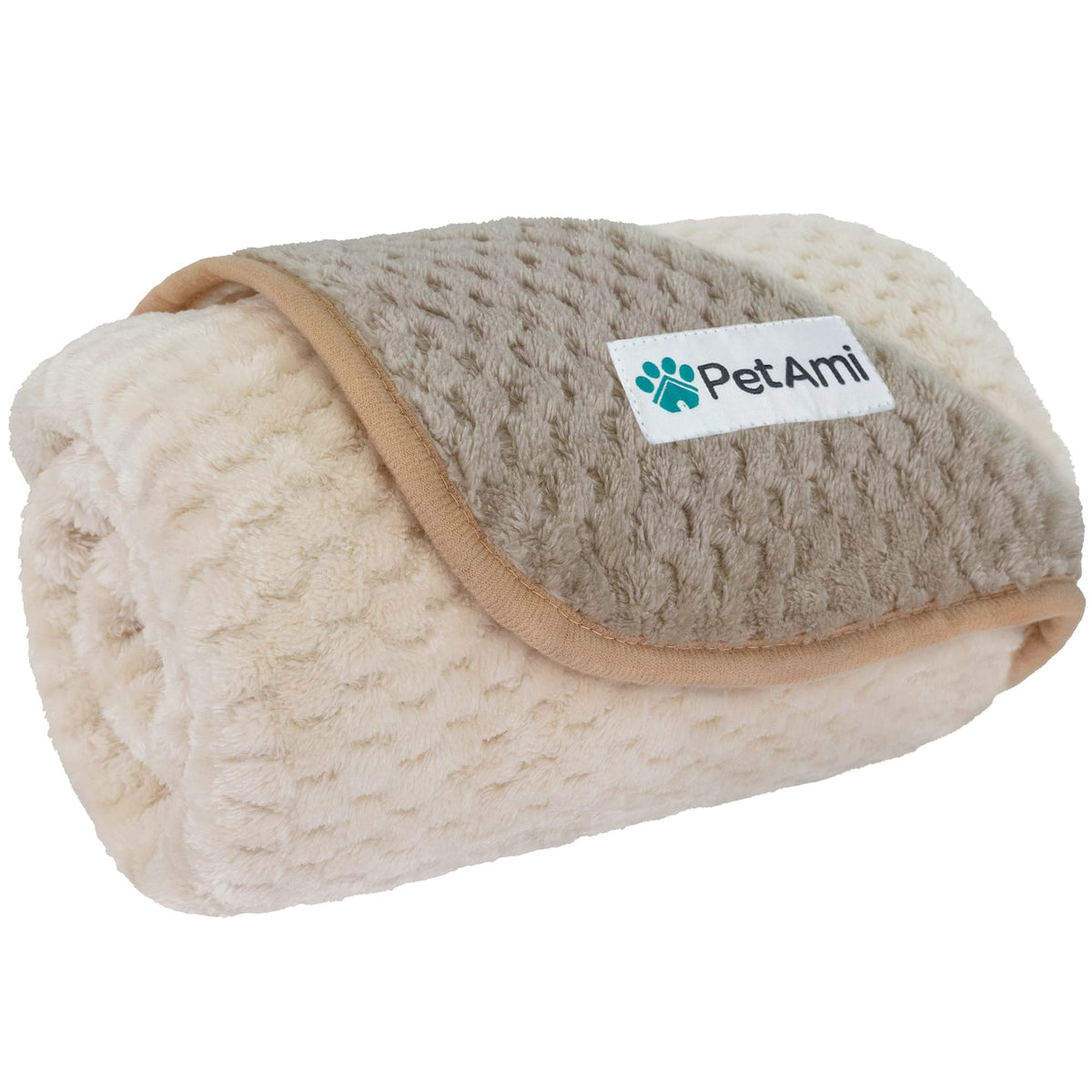 PetAmi Waterproof Dog Blanket, Leakproof Puppy Blanket, 29x40 Taupe Beige