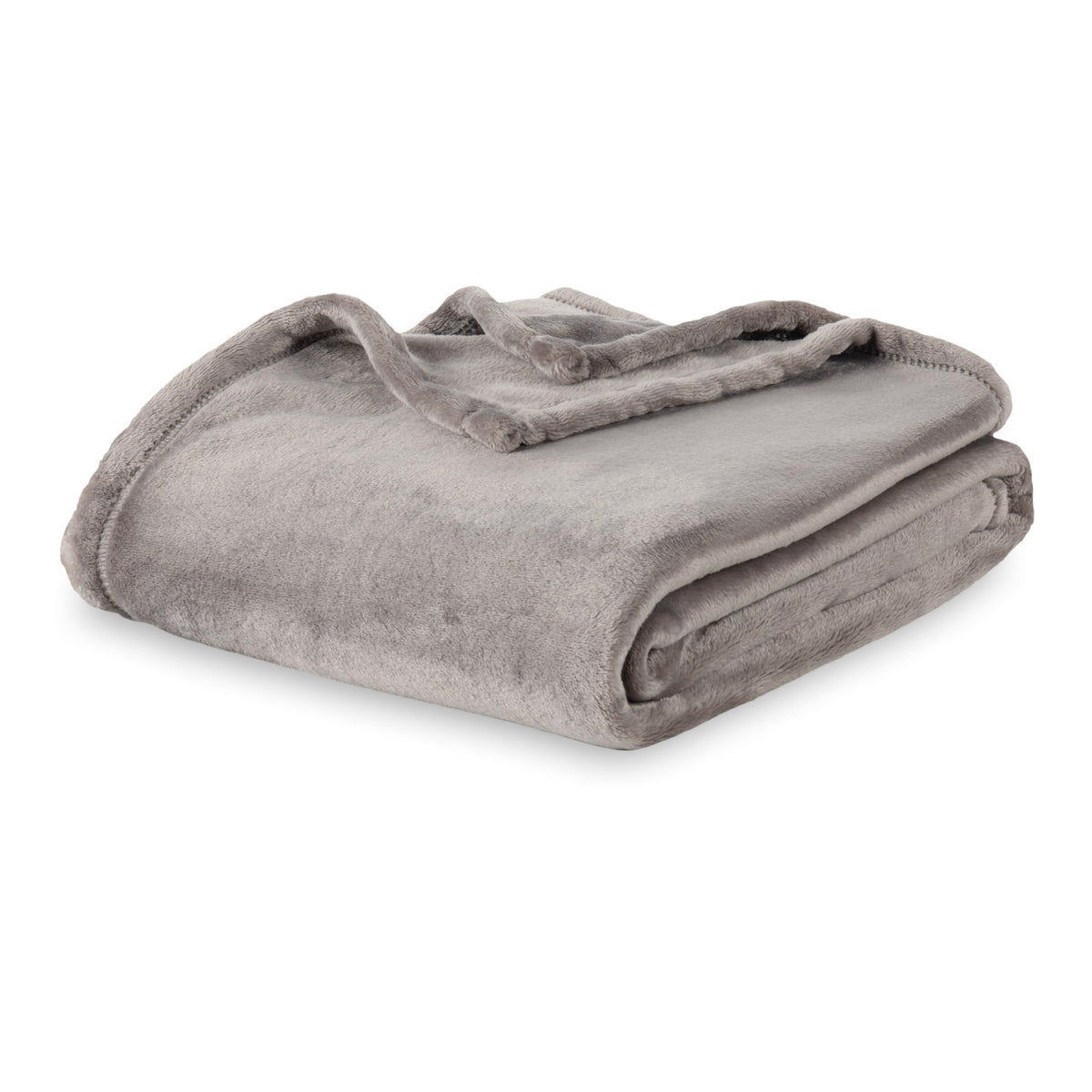 Berkshire Blanket Classic VelvetLoft® Solid Throw Blanket, Lightweight Soft Fuzzy Plush Throw Blanket for Bed and Couch, Grain, 50x60 Inches