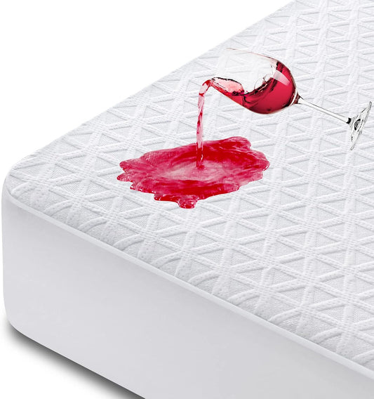 Premium Waterproof Mattress Protector Full Size, Noiseless Deep Pocket