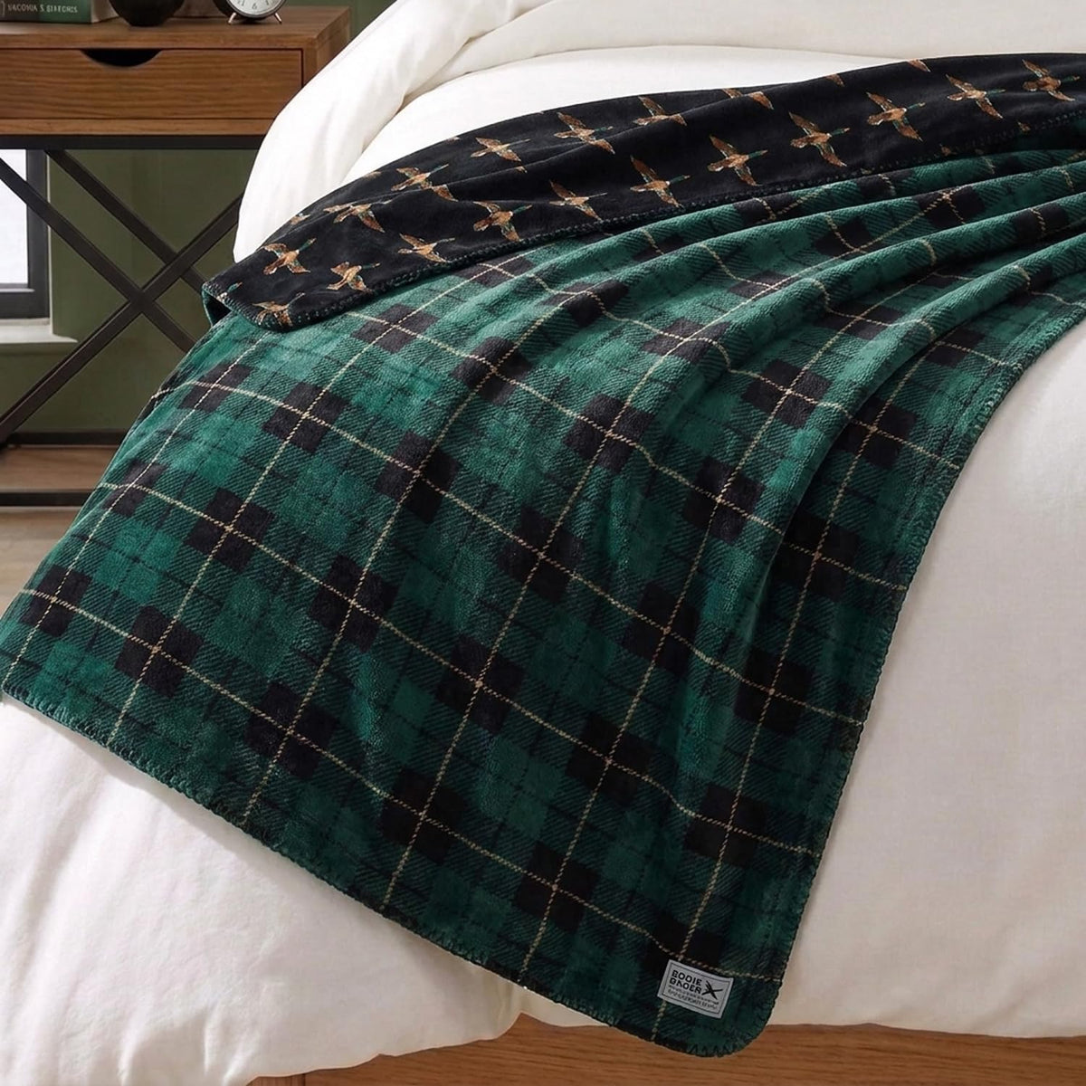 Eddie Bauer - Soft Reversible Throw Blanket for Bed & Couch, 60 x 70