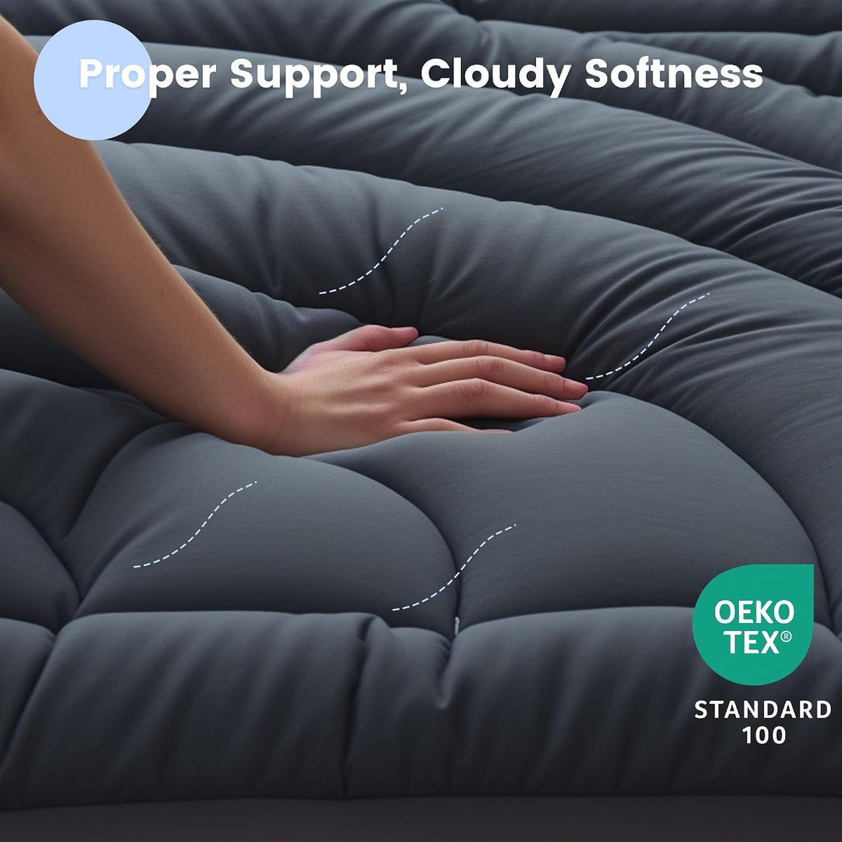 Waterproof Mattress Pad Queen, Quilted Fitted Queen Mattress Protector