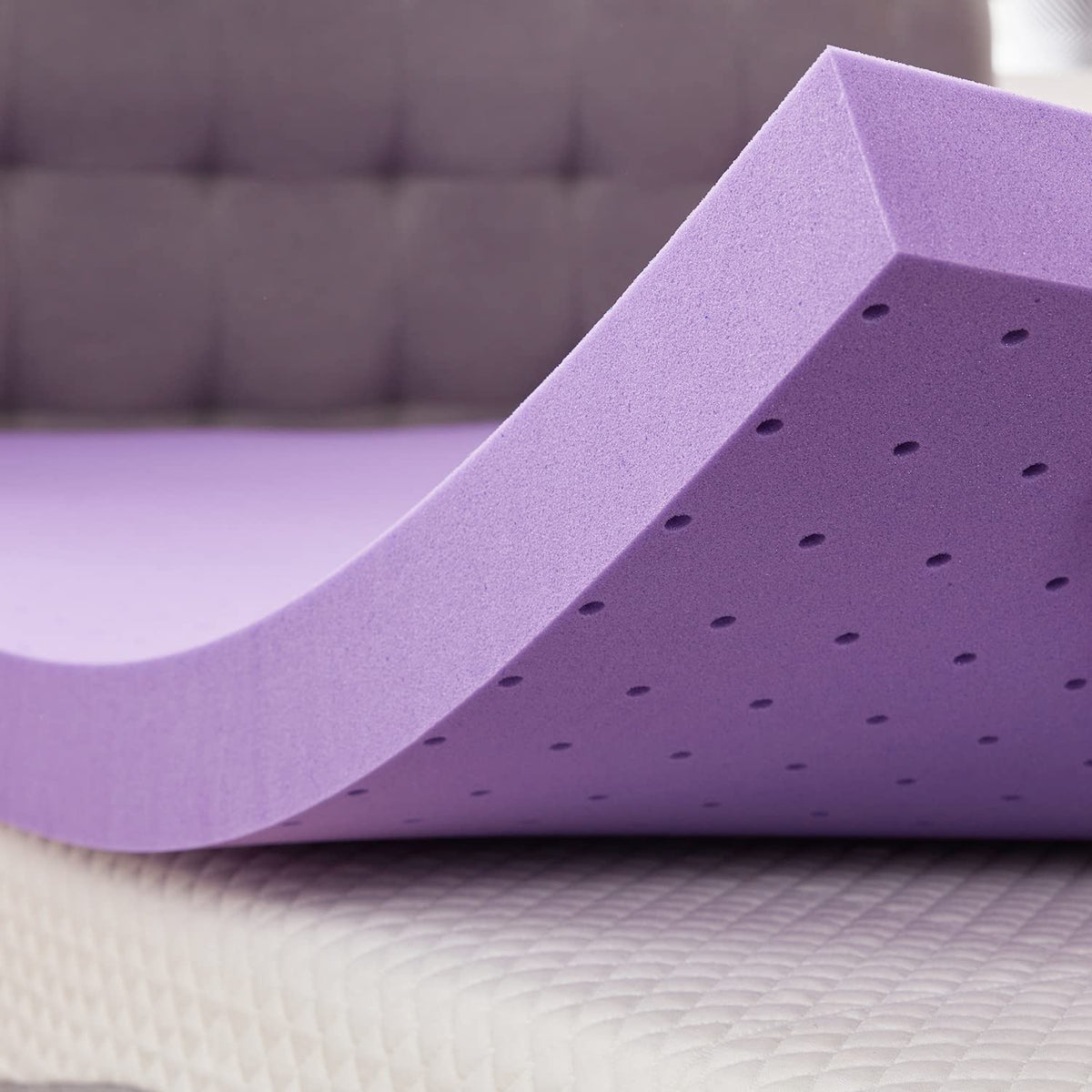 SINWEEK 2 Inch Gel Memory Foam Mattress Topper, Queen Size