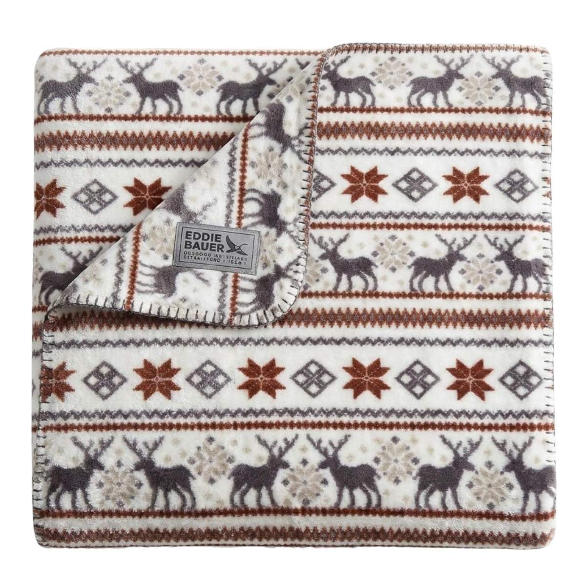 Eddie Bauer - Soft Reversible Throw Blanket for Bed & Couch, 60 x 70