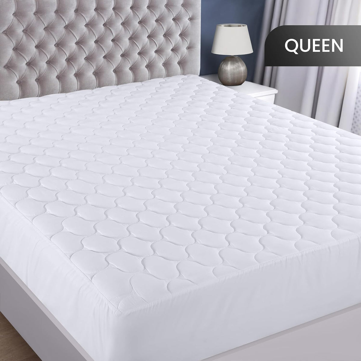 Waterproof Queen Mattress Protector, Mattress Pad fits Upto 16" Deep Pocket