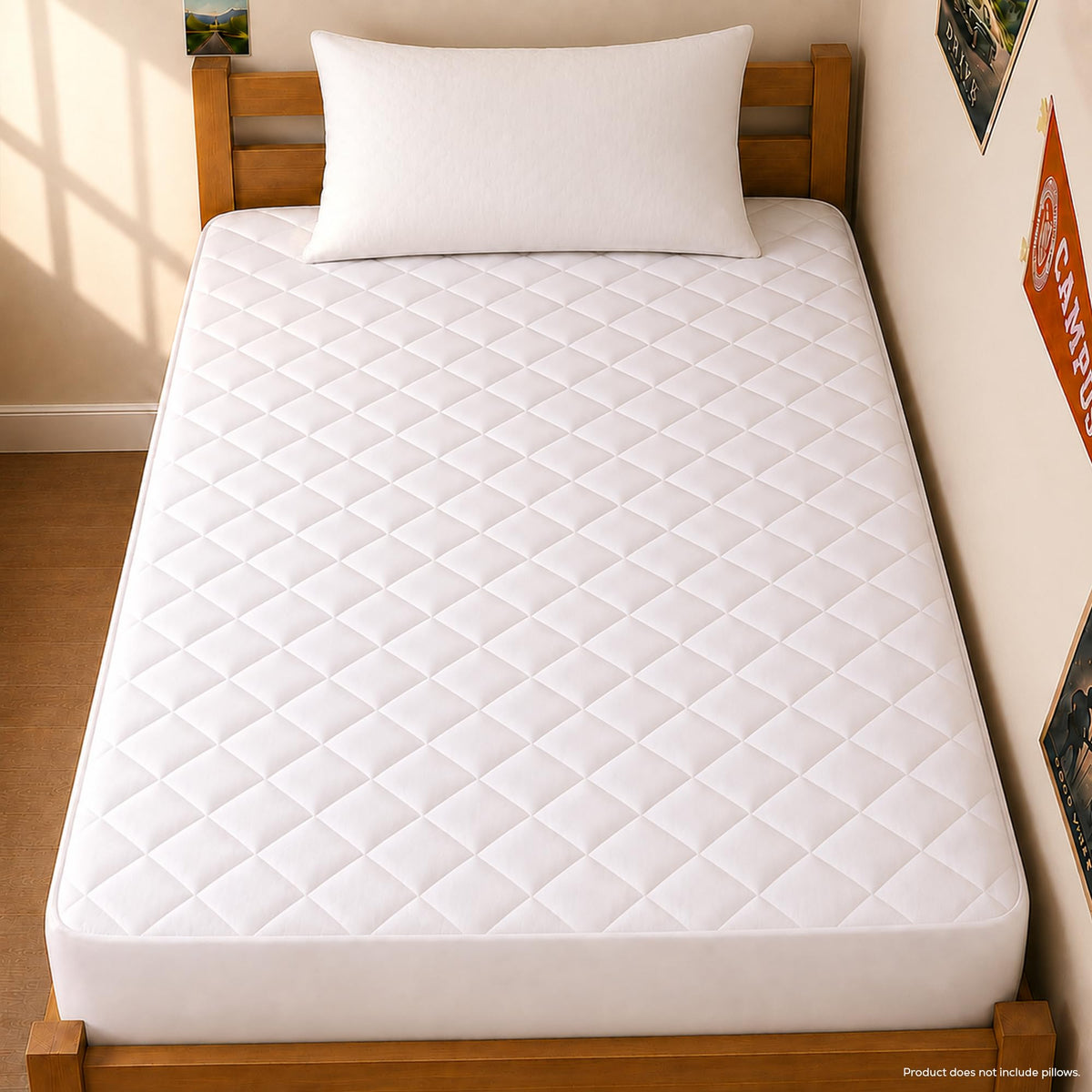 Queen Mattress Pad, Quilted Mattress Protector Topper fits 16" Deep Pocket