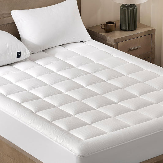 ACCURATEX Full Mattress Pad, 400TC Cotton Pillow Top Double Layer Cover