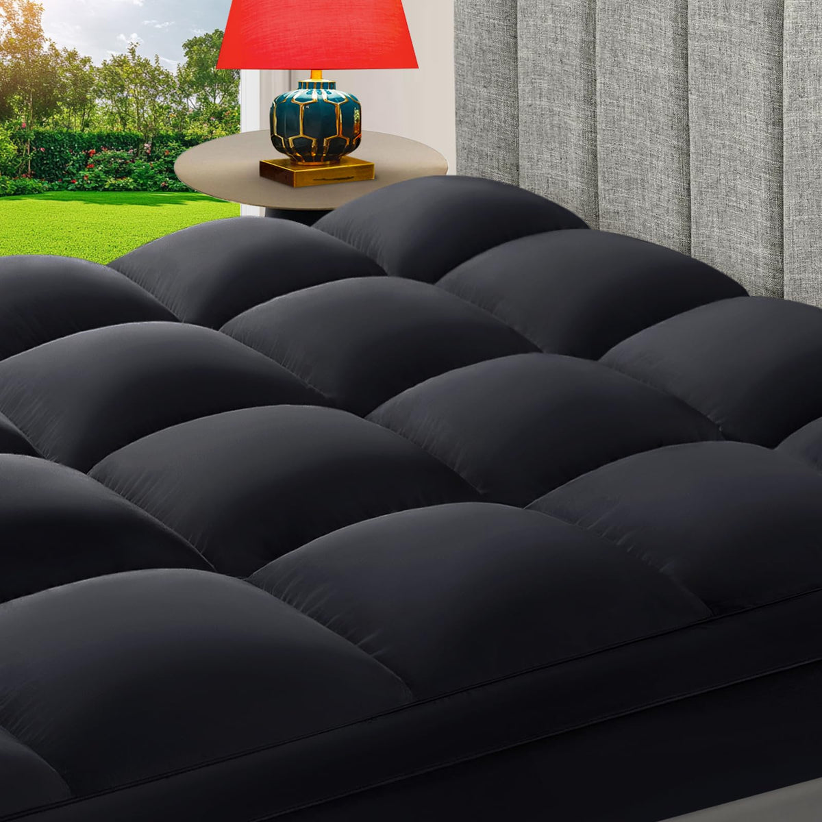 King Mattress Topper, 900 GSM High-Fill Design, Fuller & Plusher Feel