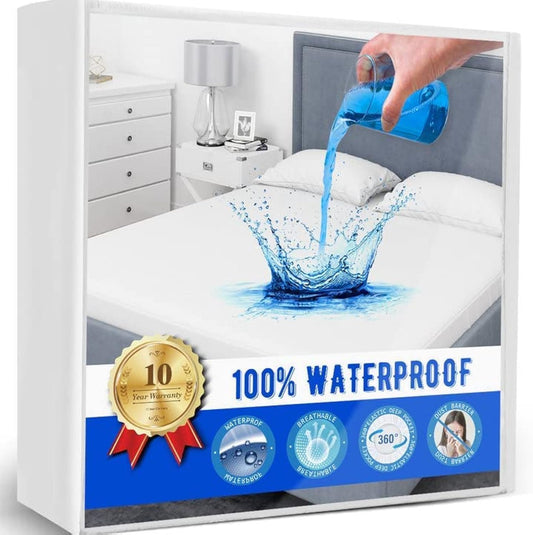 Full Size Mattress Protector Waterproof Mattress Topper Pad Cover Fitted