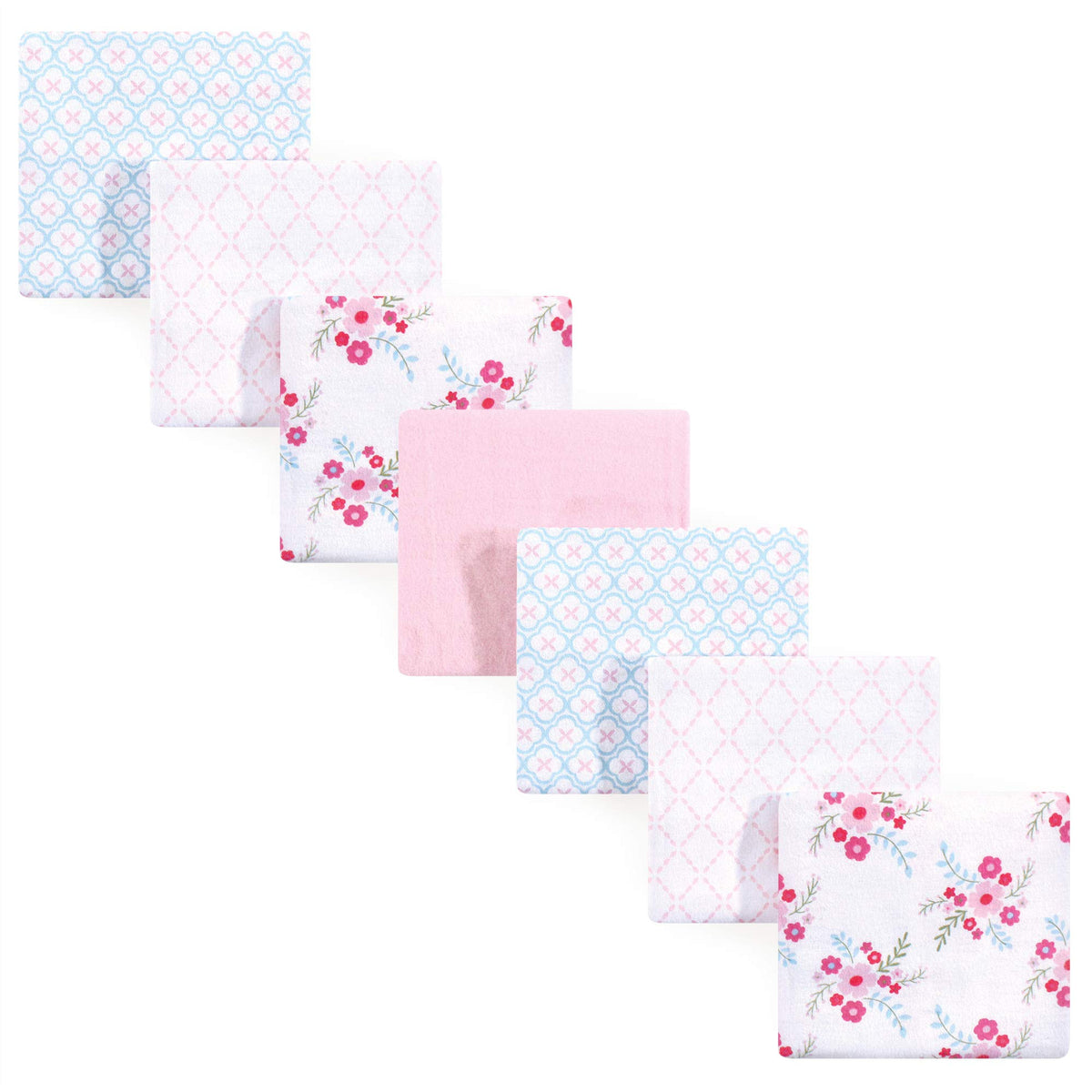 Luvable Friends Unisex Baby Cotton Flannel Receiving Blankets, Basic Elephant 7-Pack, One Size