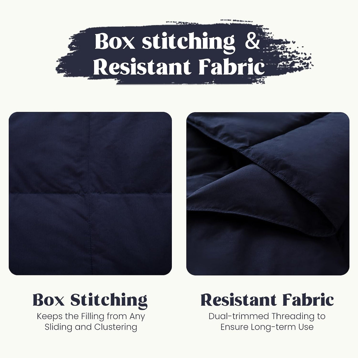 puredown® Soft Feather Down Throw Blanket Lightweight Packable Couch Throw for Indoor and Outdoor Use, Throw 50"X70", Navy