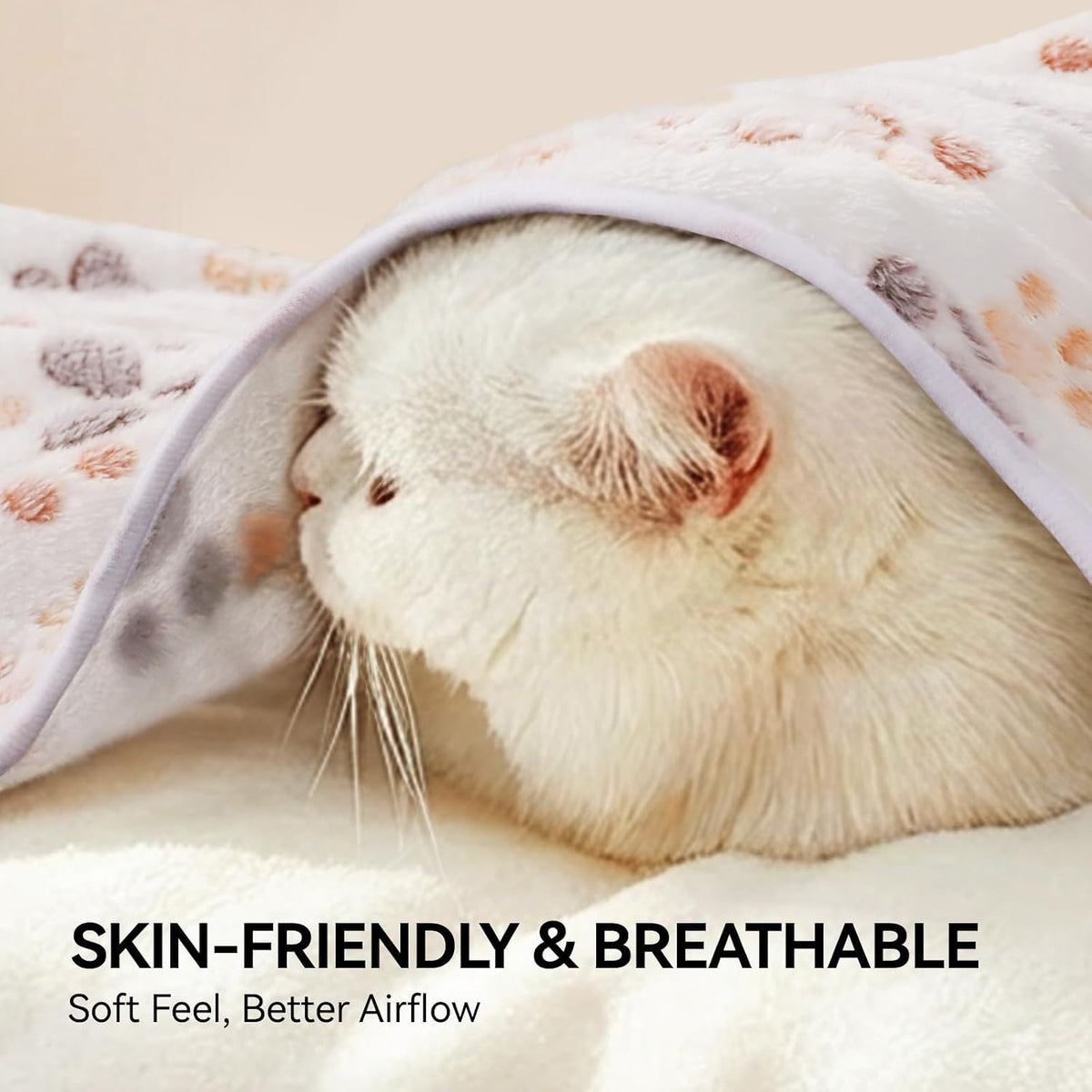 LINENLUX Dog Blankets 3-Pack, Super Soft Fluffy Fleece Pet Throw Warm