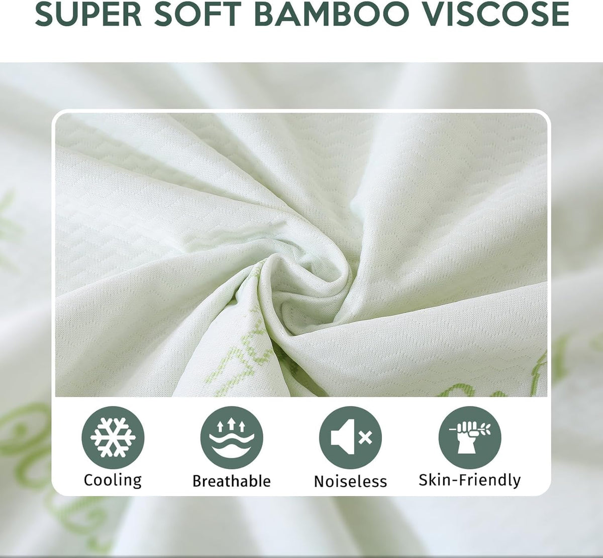 MUXHOMO Premium 100% Waterproof Queen Size Mattress Protector, Breathable Mattress Cover Queen Size Bed, Cooling 3D Air Fabric Bed Pad Cover, Deep Pocket 8"-21"