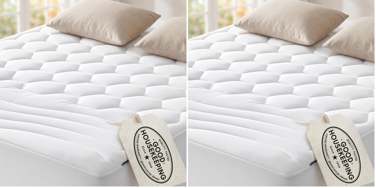 Bedsure Queen Mattress Pad, Mattress Topper with 8-21 Inches Deep Pocket