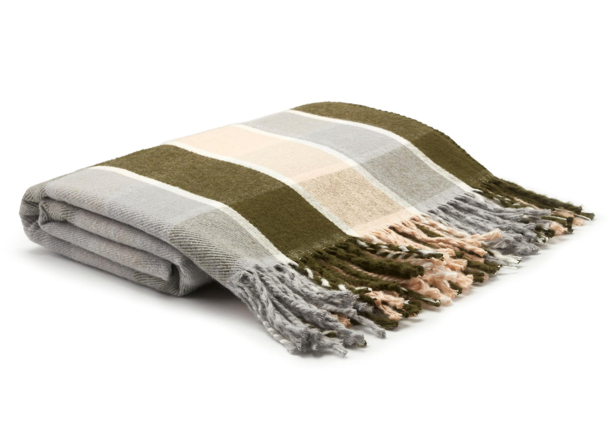 Arus Acrylic Highlands Collection Queen Size Throw Blanket Blue, 60x80