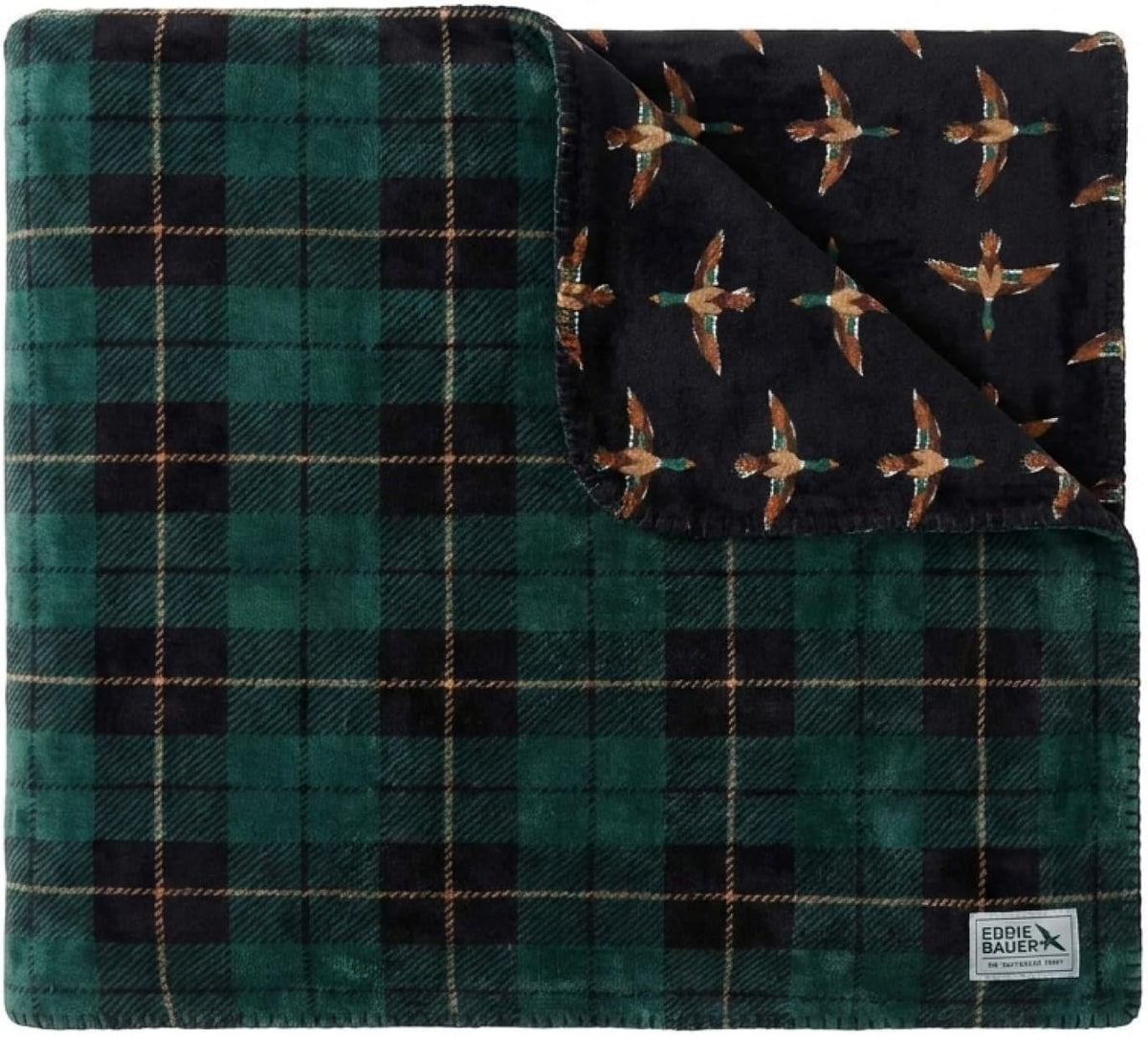 Eddie Bauer - Soft Reversible Throw Blanket for Bed & Couch, 60 x 70