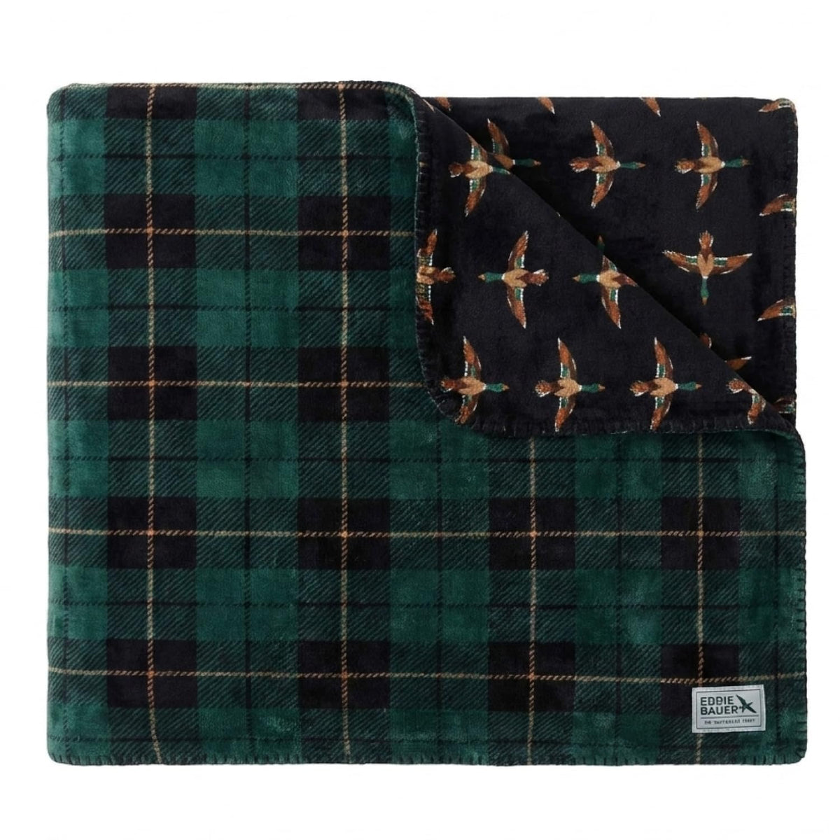 Eddie Bauer - Soft Reversible Throw Blanket for Bed & Couch, 60 x 70