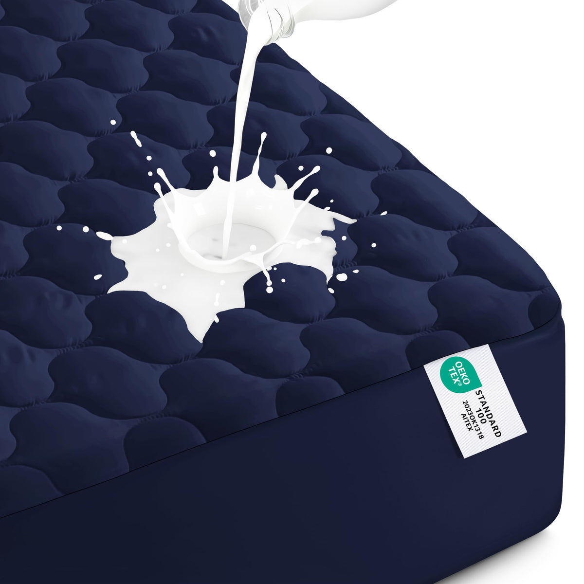 Waterproof Queen Mattress Protector, Mattress Pad fits Upto 16" Deep Pocket