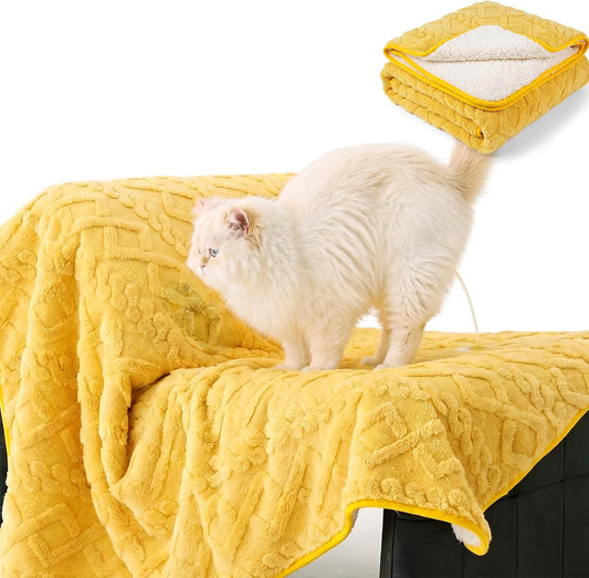 Allroaring Dog Calming Blanket, Waterproof Pet Blankets for Couch Cage Bed