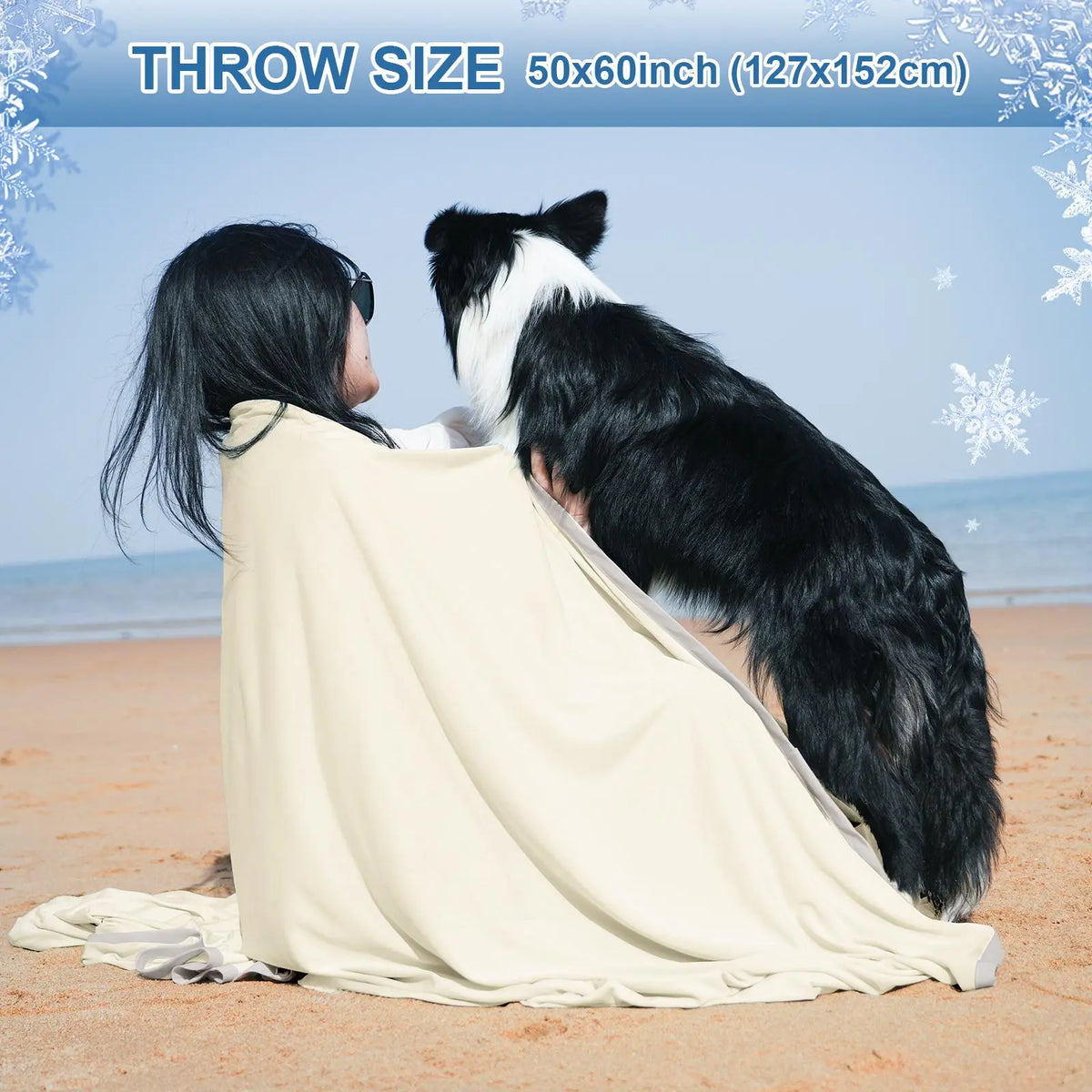 Back to School Summer Cooling Soft Blanket, Double‑Sided Cool Effect Lightweight Breathable Bed Throw, OEKO‑TEX Standard 100, Heat‑Dissipating Prevent Night Sweats for Sofa Camping Picnic Travel Outdoor Use
