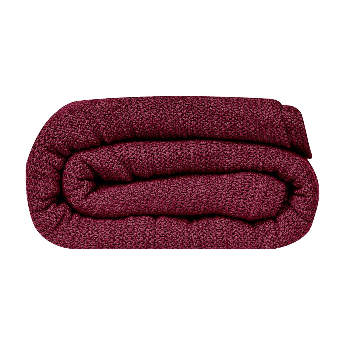 Linteum 100% Cotton Open-Cell Leno Weave Blanket — Breathable All Season — Queen 90x90 — Hunter Green
