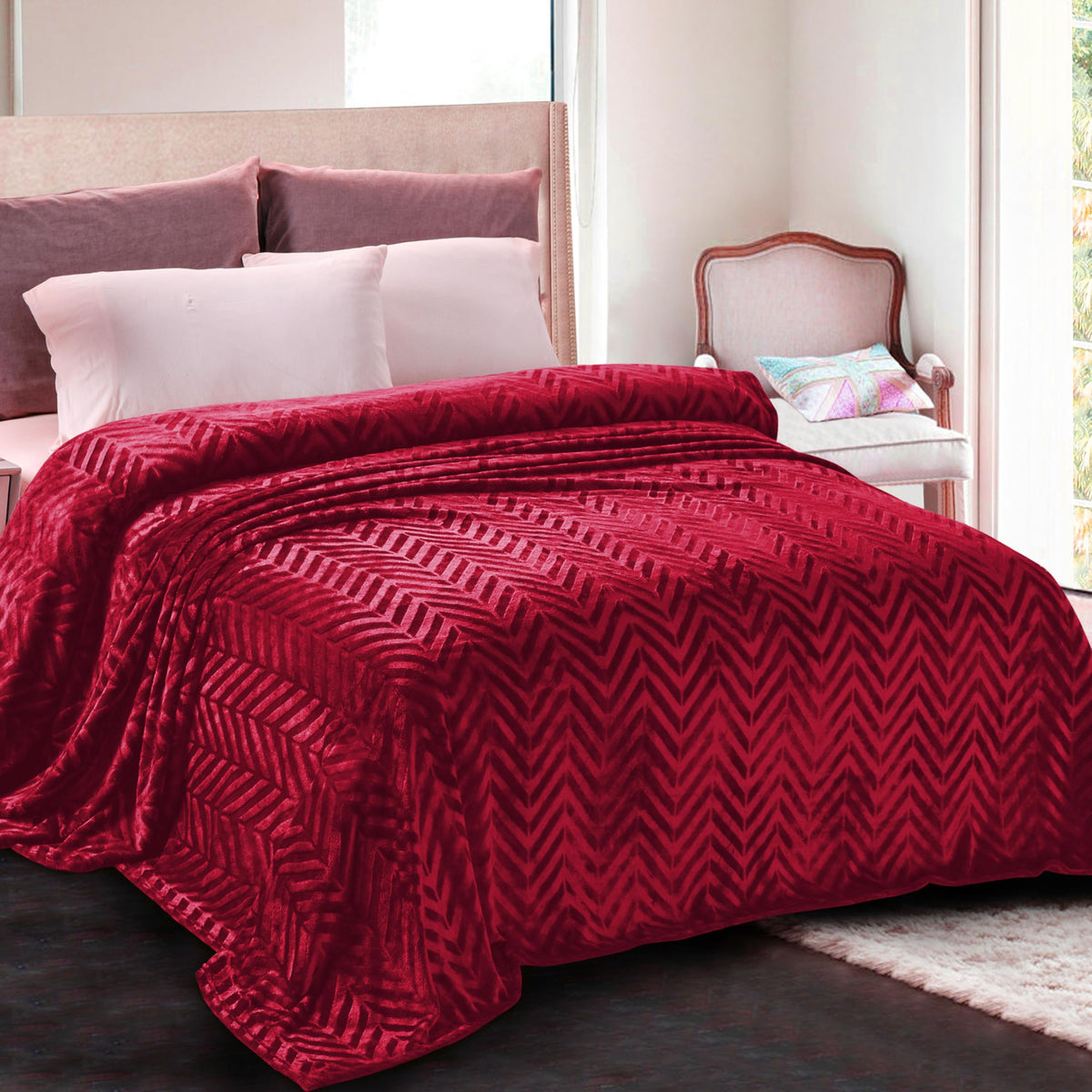 Whale Flotilla Flannel Fleece Fall Bed Blanket King Size, Black