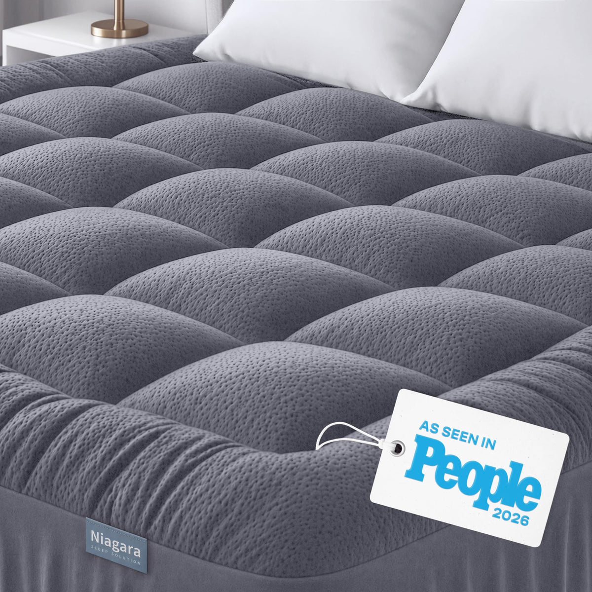 Niagara Sleep Solution Twin Ultra Soft Mattress Topper — Back Pain Relief