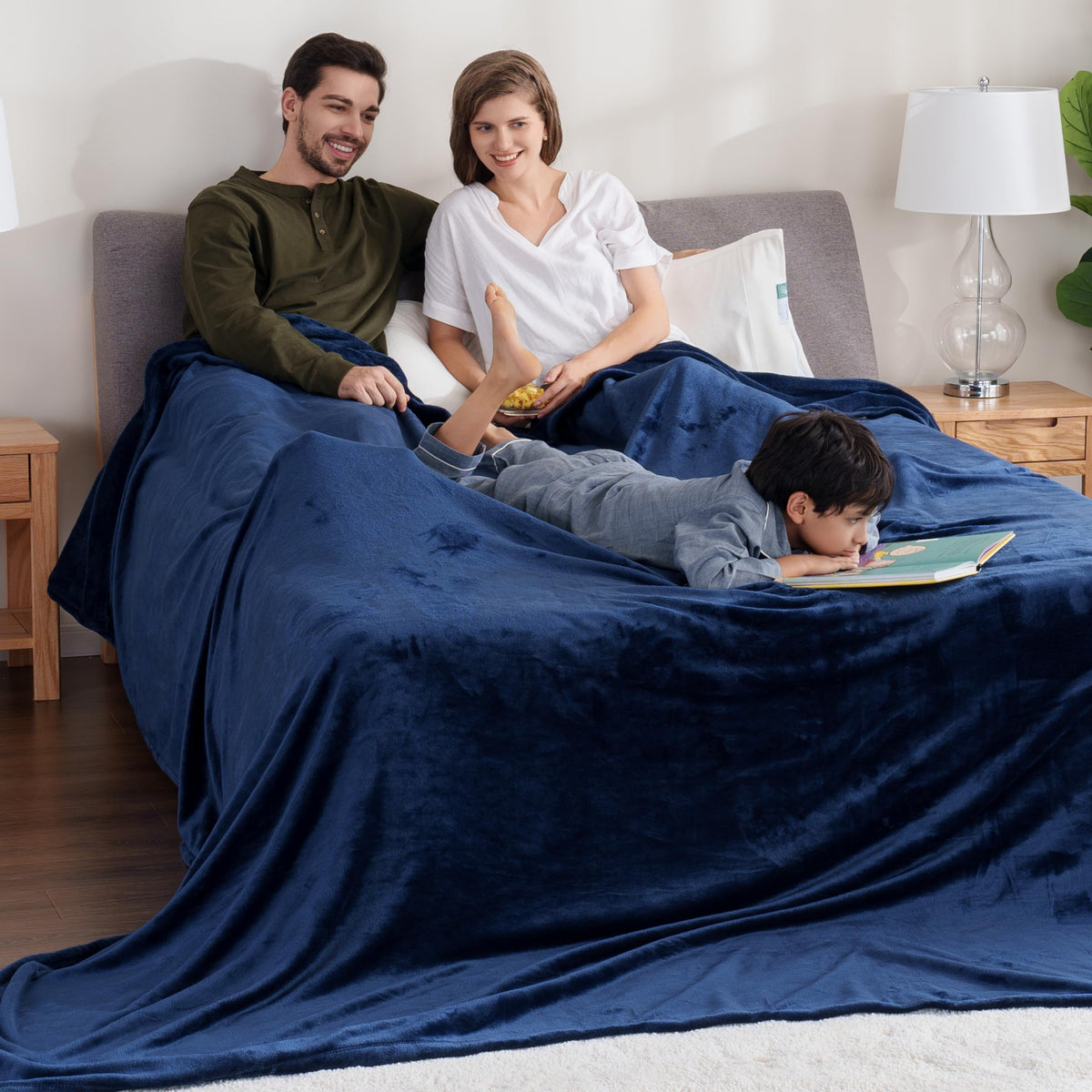 Berkshire Blanket Classic VelvetLoft® Solid Throw Blanket, Lightweight Soft Fuzzy Plush Throw Blanket for Bed and Couch, Grain, 50x60 Inches