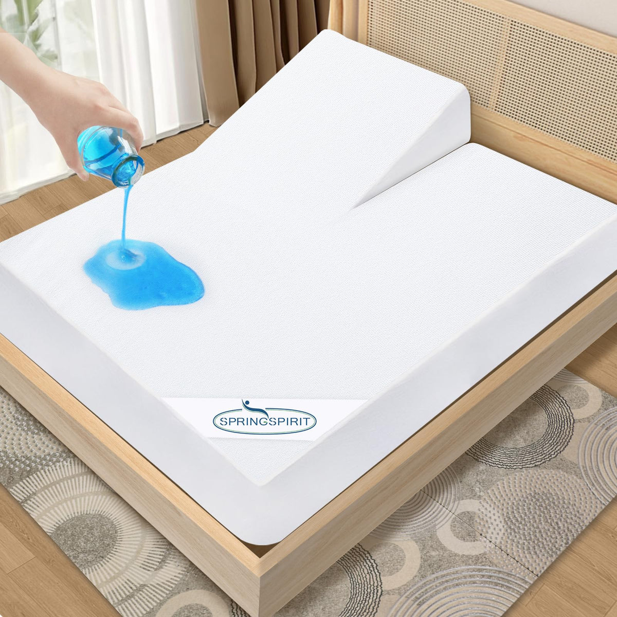 Queen Size Mattress Protector Waterproof,Absorbent Fitted Sheet