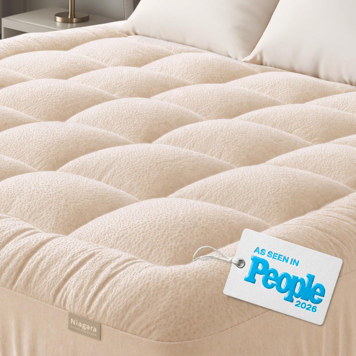 Niagara Sleep Solution Twin Ultra Soft Mattress Topper — Back Pain Relief