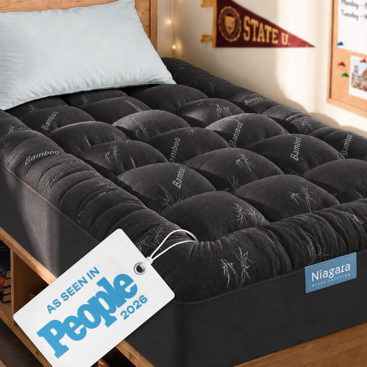 Niagara Sleep Solution Twin Ultra Soft Mattress Topper — Back Pain Relief