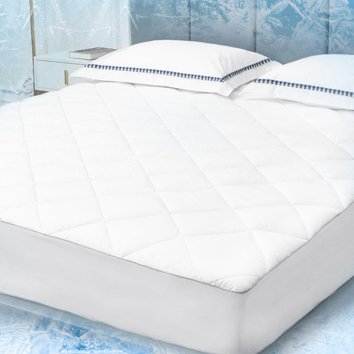 Sunflower Queen Mattress Pad, Cotton Mattress Cover Protector, Thick