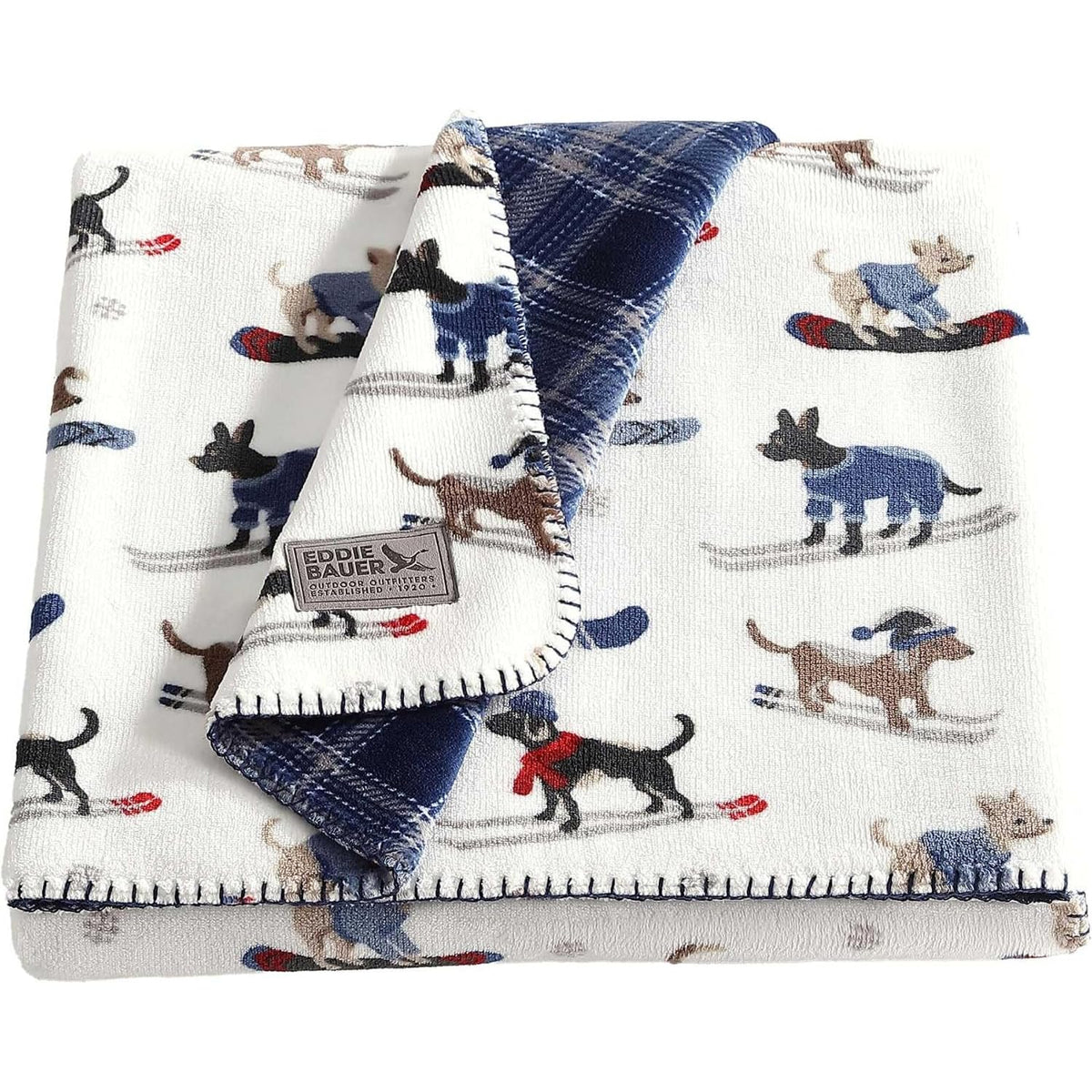 Eddie Bauer - Soft Reversible Throw Blanket for Bed & Couch, 60 x 70