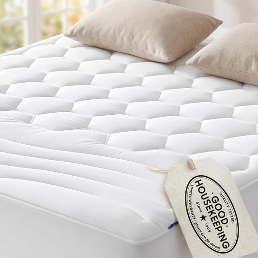 Bedsure Queen Mattress Pad, Mattress Topper with 8-21 Inches Deep Pocket